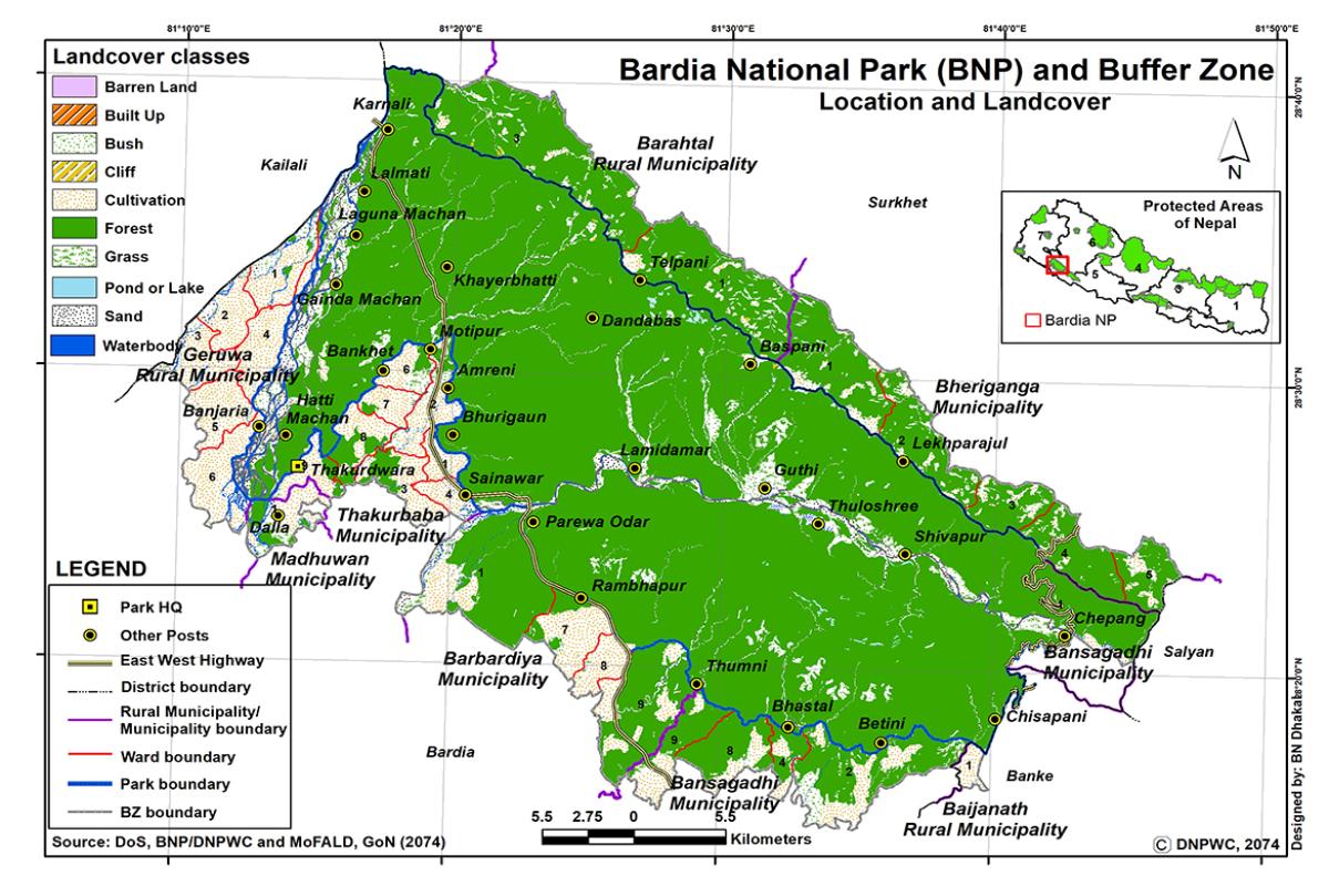 Bardia National Park Map